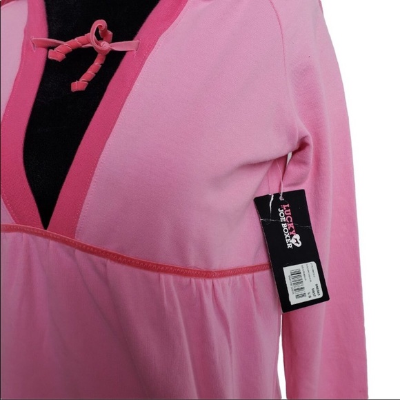 💗LUCKY by JOE BOXER Pink hoodie with pockets - Picture 5 of 6